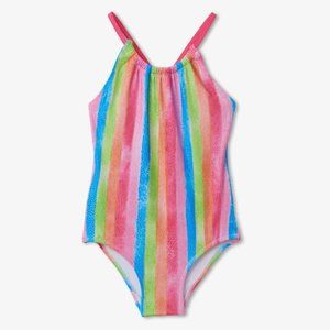 Hatley Rainbow Stripes Swimsuit NWT Size 4T
